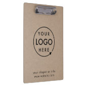 Rustic Kraft Logo | BedrijfsModern Klembord (Rechts)