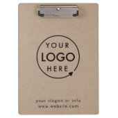 Rustic Kraft Logo | BedrijfsModern Klembord (Voorkant)
