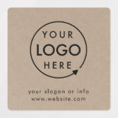 Rustic Kraft Logo | BedrijfsModern Labels (Design 1)