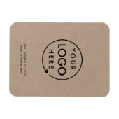 Rustic Kraft Logo | BedrijfsModern Magneet (Horizontaal)