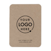Rustic Kraft Logo | BedrijfsModern Magneet (Verticaal)