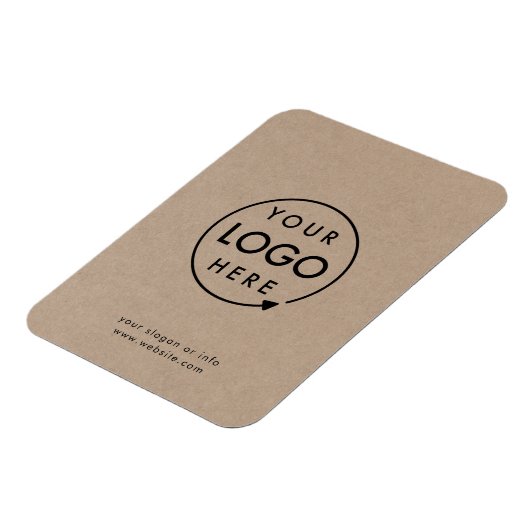 Rustic Kraft Logo | BedrijfsModern Magneet (Linkerzijde)