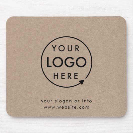 Rustic Kraft Logo | BedrijfsModern Muismat (Voorkant)