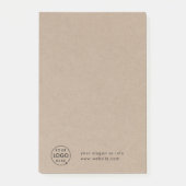 Rustic Kraft Logo | BedrijfsModern Post-it® Notes (Voorkant)