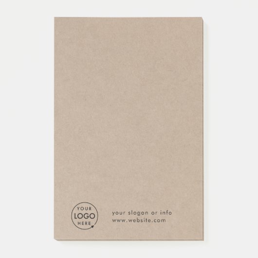 Rustic Kraft Logo | BedrijfsModern Post-it® Notes (Voorkant)