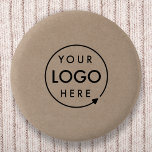 Rustic Kraft Logo | BedrijfsModern Ronde Button 5,7 Cm<br><div class="desc">Een eenvoudige,  natuurlijke sjabloon van de douane rustic kraft zaken in een moderne minimalistische stijl die gemakkelijk met uw bedrijfslogo kan worden bijgewerkt. Als je hulp nodig hebt bij het personaliseren van dit product,  kun je contact met me opnemen via de onderstaande berichtbutton en ik help je graag.</div>