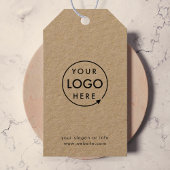 Rustic Kraft Logo | Modern Minimaal Bedrijf Cadeaulabel