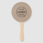 Rustic Kraft Logo | Promotionele Modern Corporate Handwaaier (Voorkant)