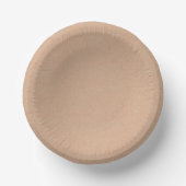 Rustic Kraft Look 7" Disposable Paper Bowl Papieren Kommen (Voorkant)