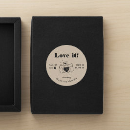 Rustic Kraft look Snap Label Share Social Media