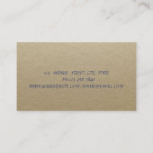 Rustic Kraft,Lotus,Goud Confetti Naaimachine Visitekaartje (Achterkant)