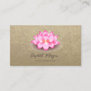 Rustic Kraft,Lotus,Gouden Confetti Violet Lotus Visitekaartje