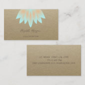Rustic Kraft, Lotus, Yogadocent Visitekaartje (Voorkant / Achterkant)