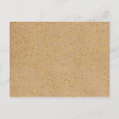 Rustic Kraft Love Heart Calendar Save the Date Aankondigingskaart (Achterkant)