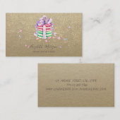 Rustic Kraft, Macarons Hand Made Cakes Visitekaartje (Voorkant / Achterkant)
