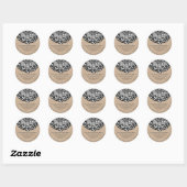 Rustic Kraft Mandala Ronde Sticker (Vel)