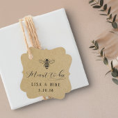 Rustic Kraft Meant to bee Honey Wedding Labels