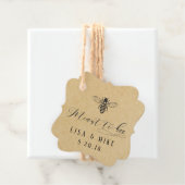 Rustic Kraft Meant to bee Honey Wedding Labels (In situ)