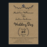 Rustic Kraft met Laurel Vine Wedding Uitnodiging<br><div class="desc">Rustic Kraft met Laurel Vine Wedding Invitation is de perfecte uitnodiging voor de bruid en groom die op zoek zijn naar een bijbels thema. Kraft-achtergrond met geïllustreerde laurelwijnstokken. Pas uw uitnodiging eenvoudig aan met de gebruiksvriendelijke ontwerptool van Zazzle. De doopvonten en de doopvontkleuren kunnen gemakkelijk worden veranderd door de "aanpassen...</div>