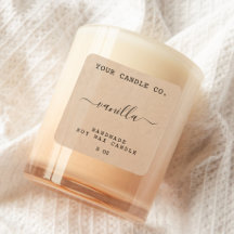 Rustic Kraft minimalistisch kaartenlabel