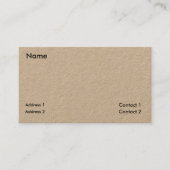 Rustic Kraft - minimalistisch Visitekaartje (Voorkant)