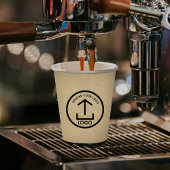 Rustic Kraft Modern Professional Business Logo Papieren Bekers