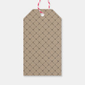 Rustic Kraft Modern Script Vrijgezellenfeest Cadeaulabel (Achterkant)