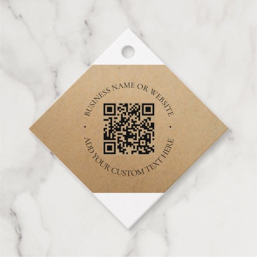 Rustic Kraft Modern Stijlvol Professioneel Bedankjes Labels (Voorkant)