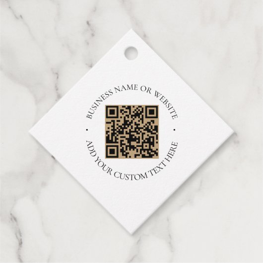 Rustic Kraft Modern Stijlvol Professioneel Bedankjes Labels (Voorkant)