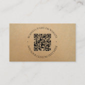 Rustic Kraft Modern Stijlvol Professioneel Visitekaartje (Voorkant)