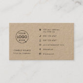 Rustic Kraft | Moderne Logo-pictogrammen voor soci Visitekaartje (Voorkant)