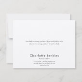 Rustic Kraft Moderne Minimalistische Zaken Bedankkaart (Achterkant)