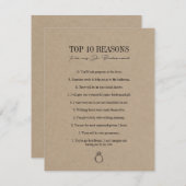 Rustic Kraft motiveert om mijn JR Bridesmaid Kaart (Voorkant / Achterkant)