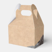 Rustic Kraft Mountain Forest Wedding Bedankdoosjes (Achterkant)