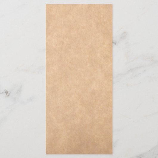 Rustic Kraft Mountain Forest Wedding Menu (Achterkant)