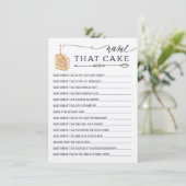 Rustic Kraft-naam die Vrijgezellenfeest gaam maakt Informatiekaartje (Staand voorkant)