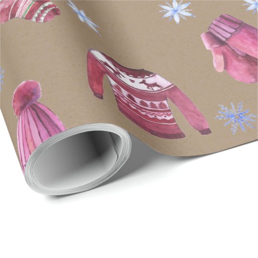 Rustic Kraft Nordic Sweaters Socks Petten & Mitts Cadeaupapier (Rol Hoek)