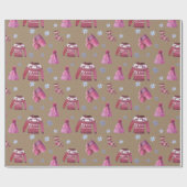 Rustic Kraft Nordic Sweaters Socks Petten & Mitts Cadeaupapier (Vlak)