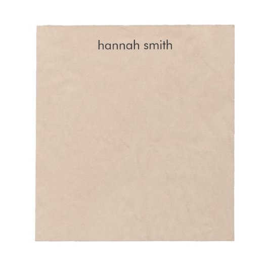 Rustic Kraft Notitieblok (Voorkant)