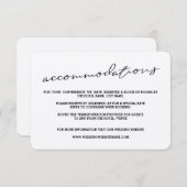 Rustic Kraft Paper Accommodatie-Kaarten Informatiekaartje (Voorkant / Achterkant)