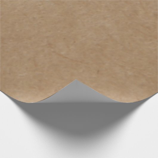 Rustic Kraft Paper Background Style Wrapping Paper Cadeaupapier (Hoek)