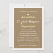 Rustic Kraft Paper | Baptisme/Christening Kaart (Voorkant)