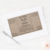 Rustic kraft paper cosmetics bottle label  (Envelop)