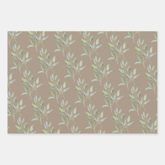 Rustic Kraft Paper Eucalyptus Sprigs (Voorkant 3)