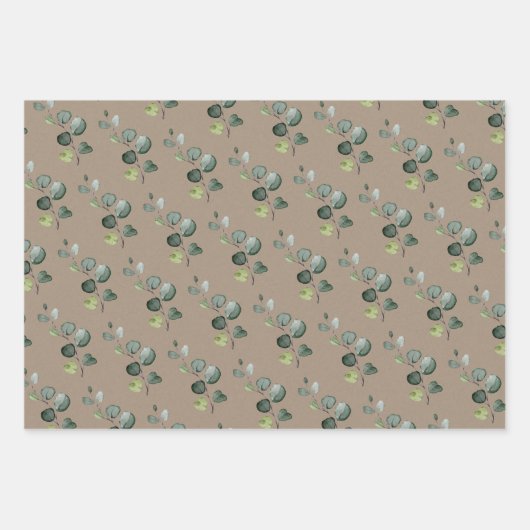 Rustic Kraft Paper Eucalyptus Sprigs (Voorkant 2)