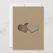 Rustic Kraft Paper Mason Jar Wedding Save The Date (Achterkant)