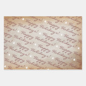 Rustic Kraft Paper Merry Prettige feestdagen (Voorkant 3)