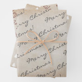 Rustic Kraft Paper Merry Prettige feestdagen (In situ)