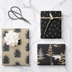 Rustic Kraft Paper   Minimale kerstboomschets