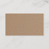 Rustic Kraft Paper Paisley Wedding Insert Informatiekaartje (Achterkant)